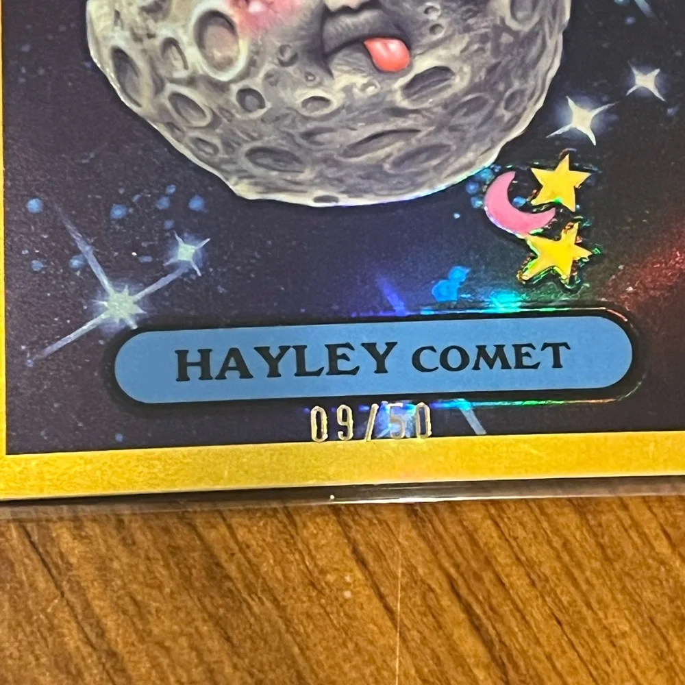 Garbage Pail Kids Chrome 2024 Series 7 Hayley Comet 286A Gold Refractor 9/50_3